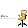 Flash Furniture Nicholas Ergonomic Mesh Swivel Mid-Back Multifunction Executive Office Chair, Yellow-Orange (HL0001YEL)~#|#~sp116164566_sc7