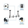 Mount-It! Tilt Ceiling Dual TV Mount for 2 LCD Displays: Screen Size: 45" to 55", 110 lbs. Max. (MI-512B)~#|#~sp116671767_sc7