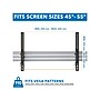 Mount-It! Tilt Ceiling Dual TV Mount for 2 LCD Displays: Screen Size: 45" to 55", 110 lbs. Max. (MI-512B)~#|#~sp116671770_sc7