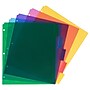 JAM Paper Blank Plastic Dividers, 5-Tab, Assorted Colors, 5 Dividers/Pack (375032921)~#|#~sp116752932_sc7