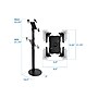 Mount-It! Universal Tablet Floor Stand (Universal Kiosk), Black (MI-3788B)~#|#~sp116853591_sc7