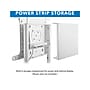 Mount-It! Steel Pedestal TV Stand, Screens up to 70", White (MI-8001)~#|#~sp116854279_sc7