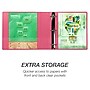 Samsill Earth's Choice Plant-Based Durable 2" View Binders, 3-Ring , Made in USA, Pink Berry, 2/Pack (SAMU86676)~#|#~sp117514339_sc7