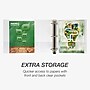 Samsill Earth's Choice Biobased Heavy Duty 4" 3-Ring View Binders, D-Ring, White (19897)~#|#~sp117515048_sc7
