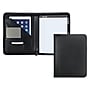 Samsill Contrast Stitch Faux Leather Portfolio Case with Zipper Closure, Black (71720)~#|#~sp117515111_sc7