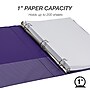 Samsill Fashion 1" 3-Ring View Binders, Purple, 2/Pack (U86308)~#|#~sp117515636_sc7