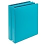 Samsill Fashion 1" 3-Ring View Binders, Teal, 2/Pack (U86377)~#|#~sp117515642_sc7