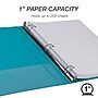 Samsill Fashion 1" 3-Ring View Binders, Teal, 2/Pack (U86377)~#|#~sp117515644_sc7