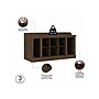 Bush Furniture Woodland 40W Shoe Storage Bench with Shelves and Wall Mounted Coat Rack, Ash Brown (WDL004ABR)~#|#~sp117517718_sc7