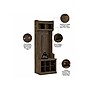 Bush Furniture Woodland 24W Hall Tree and Small Shoe Bench with Shelves, Ash Brown (WDL008ABR)~#|#~sp117517960_sc7