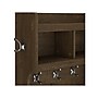 Bush Furniture Woodland 24W Hall Tree and Small Shoe Bench with Shelves, Ash Brown (WDL008ABR)~#|#~sp117517964_sc7