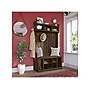 Bush Furniture Woodland 40W Hall Tree and Shoe Storage Bench with Shelves, Ash Brown (WDL002ABR)~#|#~sp117593542_sc7