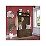 Bush Furniture Woodland 40W Hall Tree and Shoe Storage Bench with Doors, Ash Brown (WDL001ABR)~#|#~sp117593559_sc7