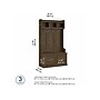 Bush Furniture Woodland 40W Hall Tree and Shoe Storage Bench with Doors, Ash Brown (WDL001ABR)~#|#~sp117593562_sc7