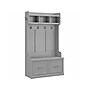 Bush Furniture Woodland 40W Hall Tree and Shoe Storage Bench with Doors, Cape Cod Gray (WDL001CG)~#|#~sp117593566_sc7