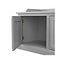 Bush Furniture Woodland 40W Hall Tree and Shoe Storage Bench with Doors, Cape Cod Gray (WDL001CG)~#|#~sp117593572_sc7