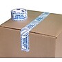 Tape Logic 2" x 110 yds. x 2.5 mil "IF SEAL HAS BEEN…" Security Tape,  Blue/White, 36/Carton~#|#~sp118463591_sc7