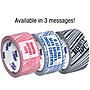 Tape Logic 2" x 110 yds. x 2.5 mil "IF SEAL HAS BEEN…" Security Tape,  Blue/White, 36/Carton~#|#~sp118463593_sc7