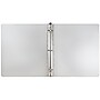 JAM Paper Heavy Duty 1 1/2" 3-Ring Non-View Binder, Silver Aluminum (301933554)~#|#~sp11853255_sc7