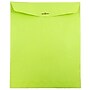 JAM Paper 10 x 13 Open End Catalog Colored Envelopes with Clasp Closure, Ultra Lime Green, 25/Pack (v0128186a)~#|#~sp11854834_sc7