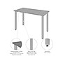 Bestar Universel 48" Table Desk, Silver Gray (65855-000042)~#|#~sp118567434_sc7