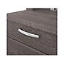 Bestar Logan 66" U-Shaped Executive Desk with Hutch, Lateral File Cabinet, and Bookcase, Bark Grey (46851-47)~#|#~sp118668869_sc7