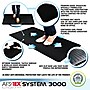 Floortex AFS-TEX System 3000 Anti-Fatigue Mat 20"W x 39"L, Midnight Black (FCA32039BM)~#|#~sp12044233_sc7