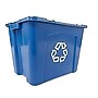 Rubbermaid Commercial Products Plastic Recycling Bin, 14 Gallon, Blue (FG571473BLUE)~#|#~sp120820152_sc7
