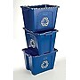 Rubbermaid Commercial Products Plastic Recycling Bin, 14 Gallon, Blue (FG571473BLUE)~#|#~sp120820155_sc7