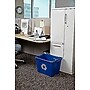 Rubbermaid Commercial Products Plastic Recycling Bin, 14 Gallon, Blue (FG571473BLUE)~#|#~sp120820156_sc7