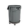 Rubbermaid Plastic Vented Brute Trash Can with no Lid, Gray, 20 gal. (FG262000GRAY)~#|#~sp120820160_sc7