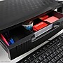 Mind Reader Extra Wide Plastic Monitor Stand With Drawer, Black (DRPLX-BLKP)~#|#~sp12083619_sc7