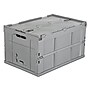 Mount-It! Folding Plastic Storage Crate, 65L Liter Capacity~#|#~sp12138759_sc7