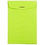 JAM Paper 6" x 9" Open End Catalog Colored Envelopes with Clasp Closure, Ultra Lime Green, 10/Pack (V0128133B)~#|#~sp121511720_sc7