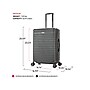 InUSA Deep 24" Hardside Suitcase, 4-Wheeled Spinner, TSA Checkpoint Friendly, Black (IUDEE00M-BLK)~#|#~sp121843645_sc7