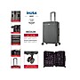 InUSA Deep 24" Hardside Suitcase, 4-Wheeled Spinner, TSA Checkpoint Friendly, Black (IUDEE00M-BLK)~#|#~sp121843647_sc7