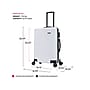 DUKAP Stratos 24" Hardside Suitcase, 4-Wheeled Spinner, TSA Checkpoint Friendly, White (DKSTR00M-WHI)~#|#~sp121925171_sc7
