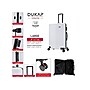 DUKAP Stratos 28" Hardside Suitcase, 4-Wheeled Spinner, TSA Checkpoint Friendly, White (DKSTR00L-WHI)~#|#~sp121925186_sc7
