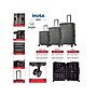 InUSA Deep 3-Piece Hardside Spinner Luggage Set, Black (IUDEESML-BLK)~#|#~sp121925195_sc7