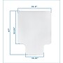 Mount-It! Carpet Chair Mat with Lip, 35.5" x 47", Clear Vinyl (MI-7817)~#|#~sp12230462_sc7