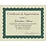 Great Papers Metallic Certificates, 8.5" x 11", Beige/Green, 100/Pack (934200)~#|#~sp122432320_sc7