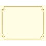 Great Papers Golden Scroll Frame Foil Certificates, 8.5" x 11", Beige/Gold, 12/Pack (2011859)~#|#~sp122432324_sc7