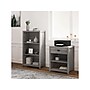 Whalen Fallbrook 2-Shelf Laminate Mobile Printer Stand, Smoked Ash (SPUS-FBPS-GM)~#|#~sp122684232_sc7