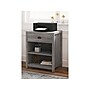 Whalen Fallbrook 2-Shelf Laminate Mobile Printer Stand, Smoked Ash (SPUS-FBPS-GM)~#|#~sp122684235_sc7