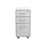 Poppin The Sort-It-Out 3-Drawer Mobile Vertical File Cabinet, Letter/Legal Size, Lockable, White/Light Gray (104743)~#|#~sp122684587_sc7