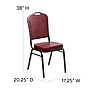 Flash Furniture HERCULES Series Vinyl Banquet Stacking Chair, Burgundy/Silver Vein Frame, 4 Pack (4FDC01SVBURGVY)~#|#~sp123070306_sc7