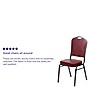 Flash Furniture HERCULES Series Vinyl Banquet Stacking Chair, Burgundy/Silver Vein Frame, 4 Pack (4FDC01SVBURGVY)~#|#~sp123070366_sc7