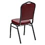 Flash Furniture HERCULES Series Vinyl Banquet Stacking Chair, Burgundy/Silver Vein Frame, 4 Pack (4FDC01SVBURGVY)~#|#~sp123070367_sc7