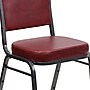 Flash Furniture HERCULES Series Vinyl Banquet Stacking Chair, Burgundy/Silver Vein Frame, 4 Pack (4FDC01SVBURGVY)~#|#~sp123070368_sc7