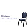 Flash Furniture HERCULES Series Vinyl Banquet Stacking Chair, Navy/Silver Vein Frame, 4 Pack (4FDC01SVNY)~#|#~sp123070379_sc7